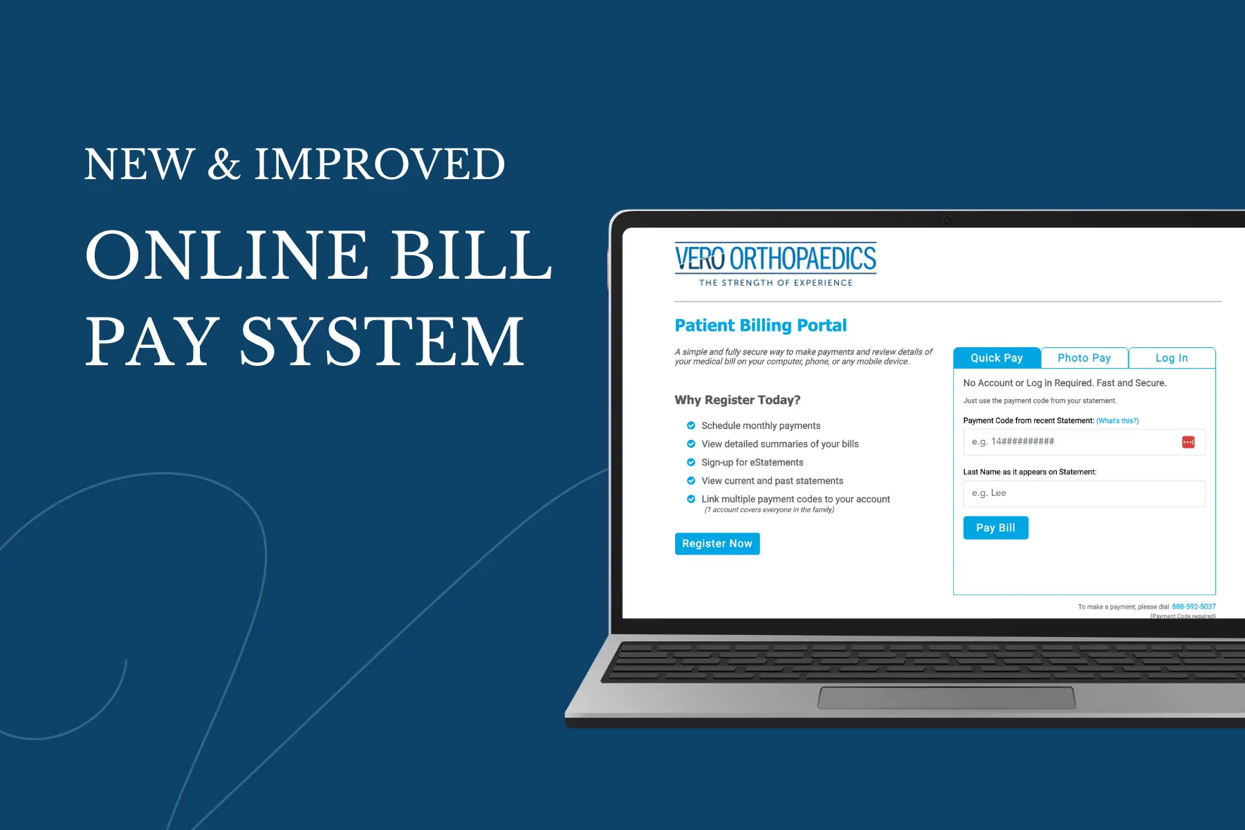 New & Improved Online Bill Pay System